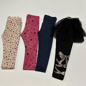 Leggings lot of 4 - multiple colors - girls size 2T